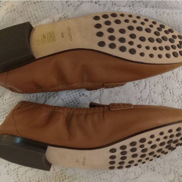 Brand new Tory Burch sz 10.5 ballet loafer flat almond flour color 87269-200 - Picture 3 of 7